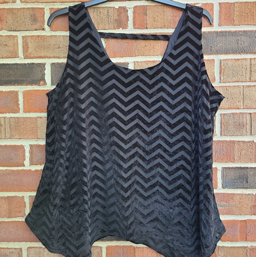 Lane Bryant Velvet Top